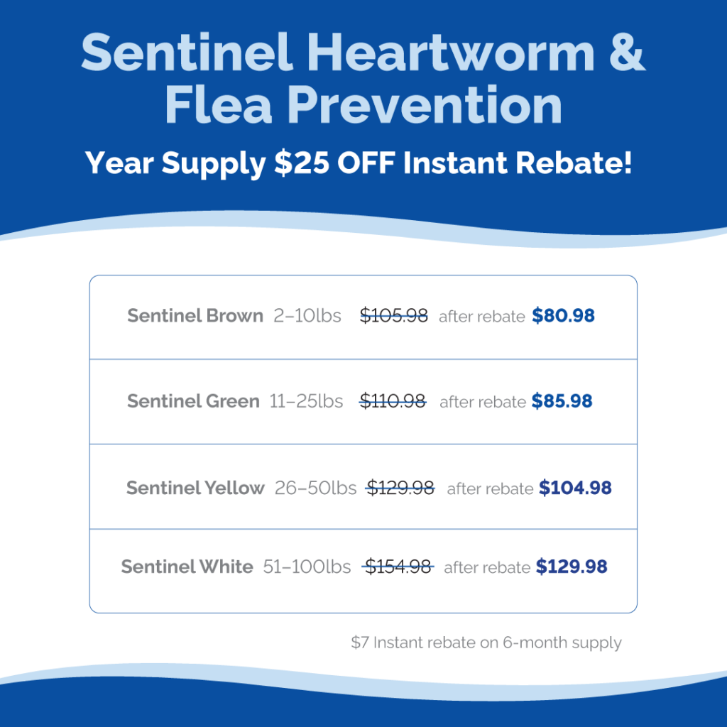 Sentinel tick hot sale prevention